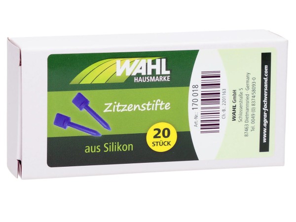 WAHL-Hausmarke Zitzenstifte Silicon 3-4 mm, 20 Stück