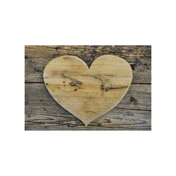 Tischset "Holz Herz"