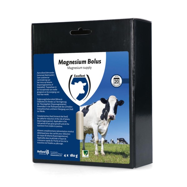 Holland Animal Care Magnesium Bolus - 4 Boli à 180 g